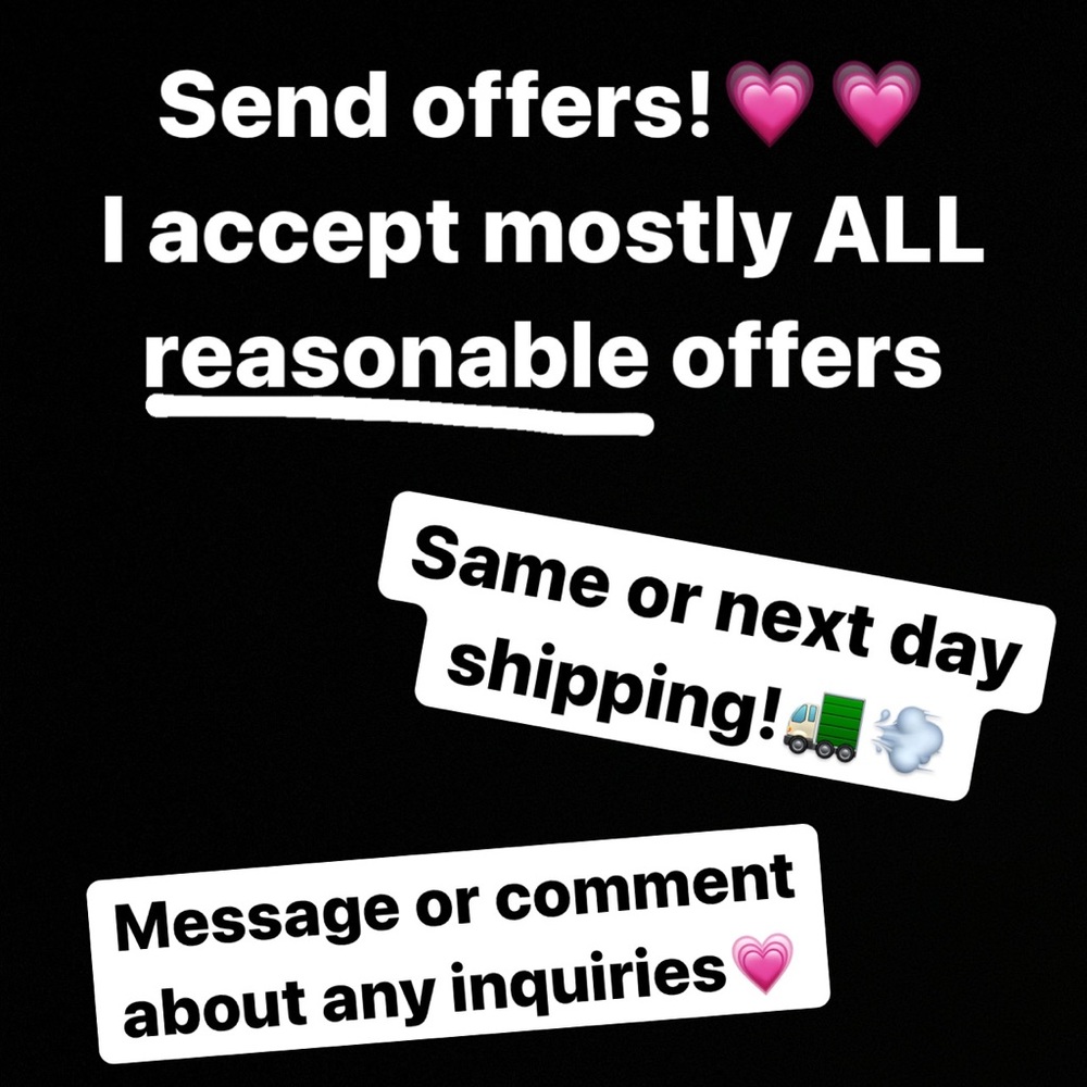 Send offers on any items you’re interested in!